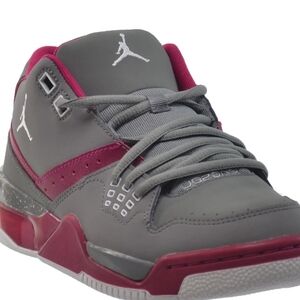 Jordan Red and Gray Sneakers